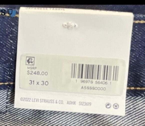 NWT Levi's Japanese Selvedge Column Women's Jeans - Dark Wash size 31/30 - Picture 7 of 11